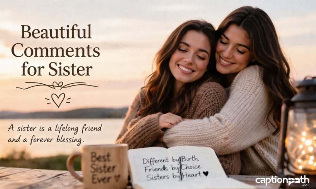 Beautiful Comments for Sister