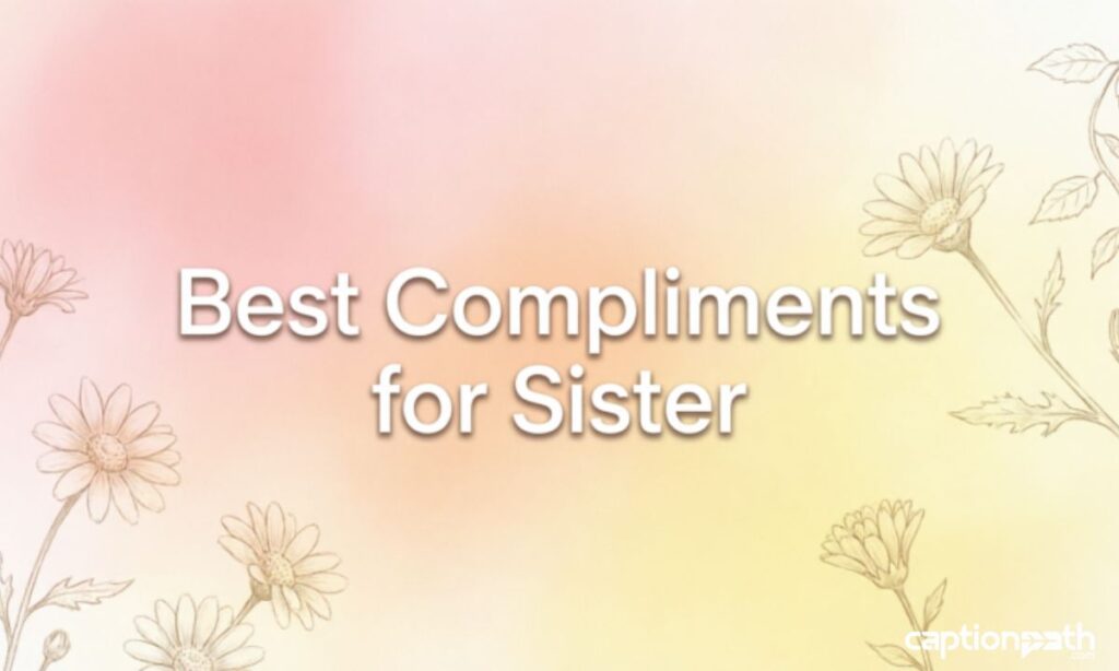 Best Compliments for Sister