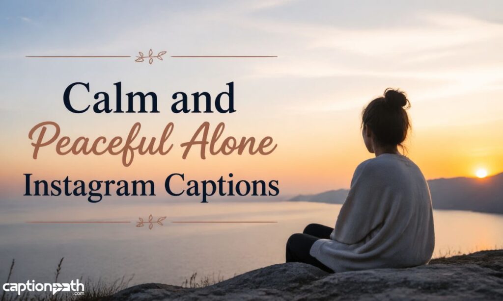 Calm and Peaceful Alone Instagram Captions