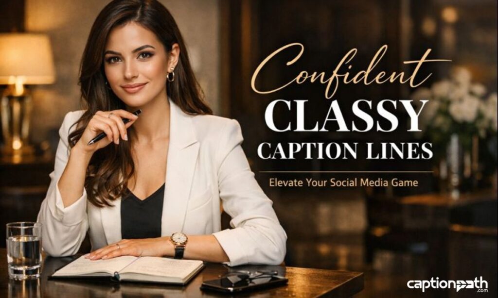 Confident Classy Caption Lines