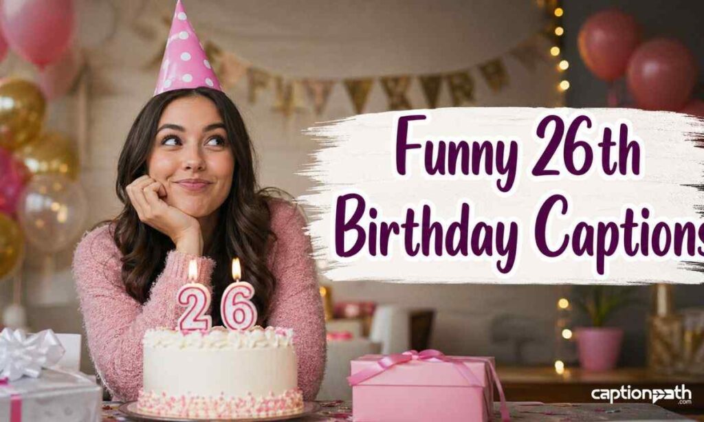 Funny 26th Birthday Captions