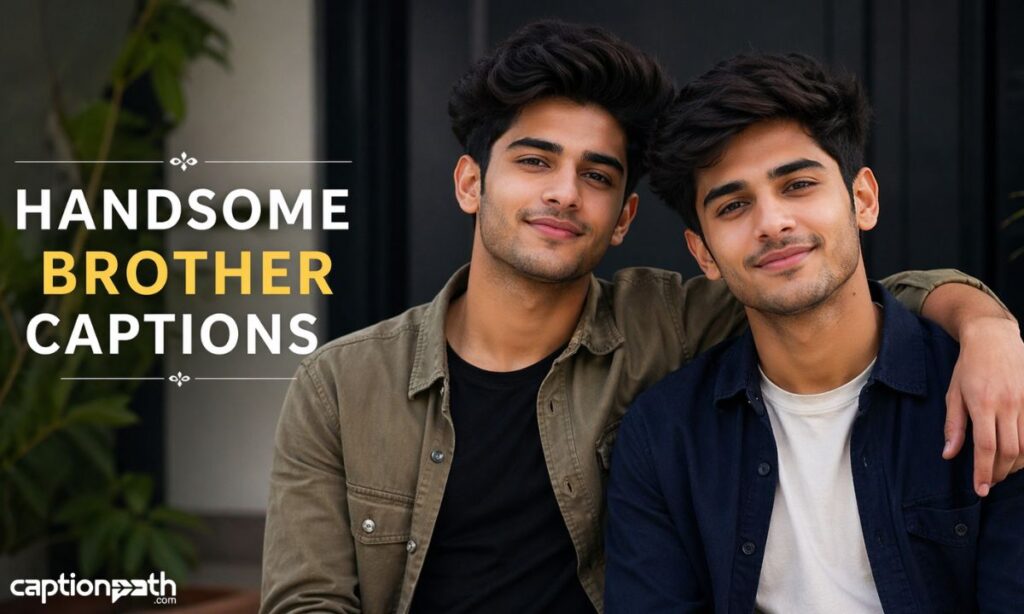 Handsome Brother Captions 
