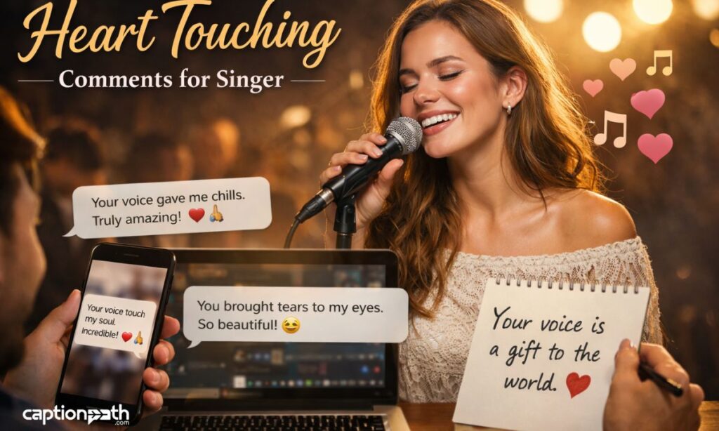 Heart Touching Comments for Singer