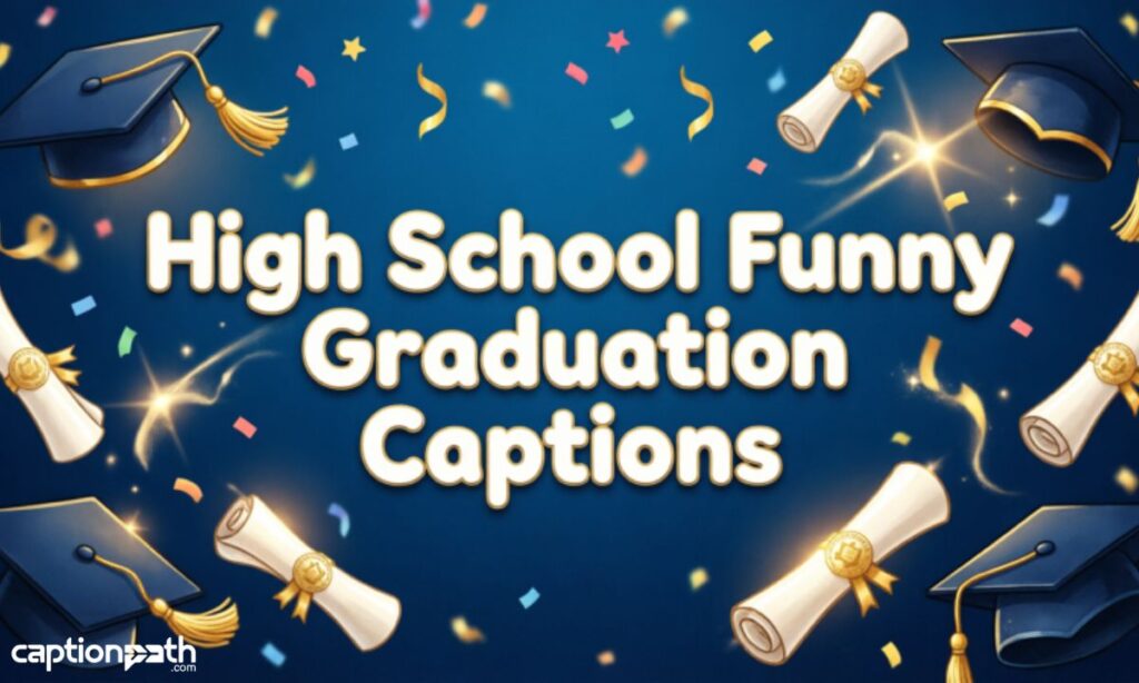 High School Funny Graduation Captions