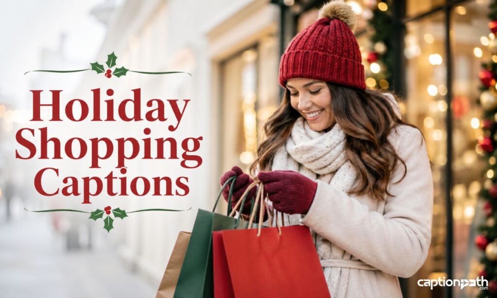 Holiday Shopping Captions