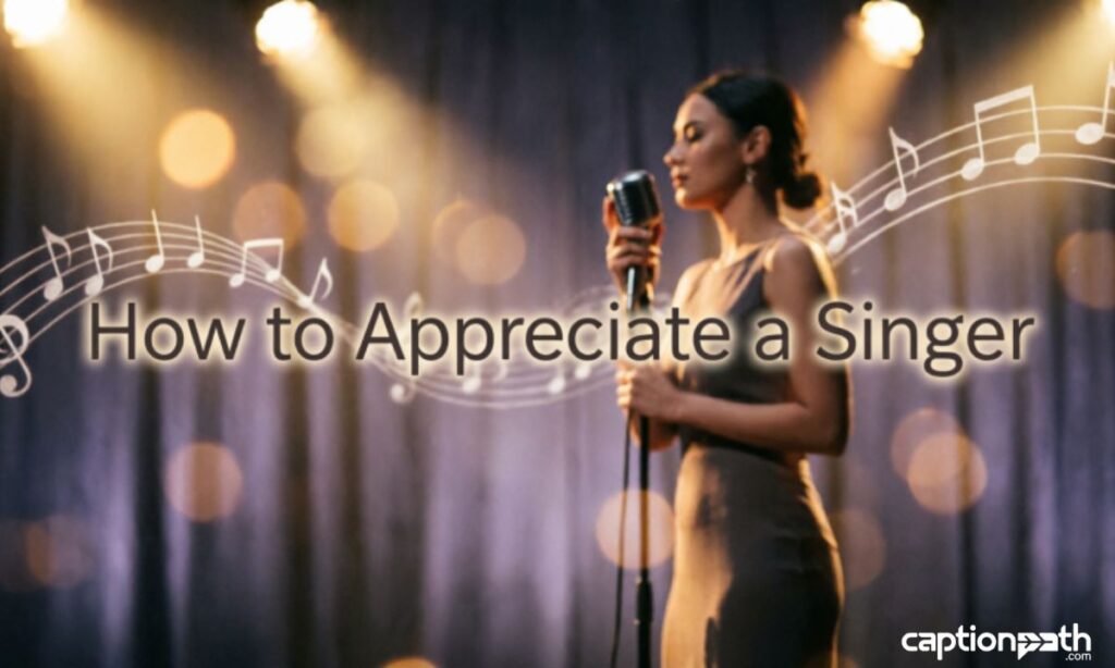 How to Appreciate a Singer