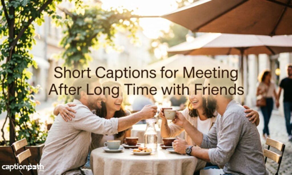 Short Captions for Meeting After Long Time with Friends