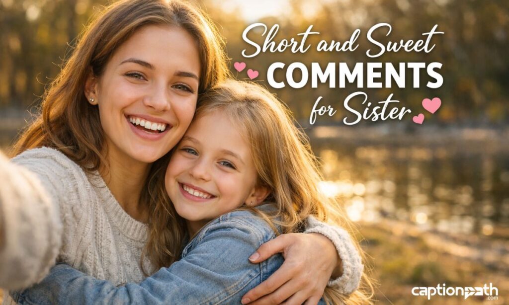 Short and Sweet Comments for Sister