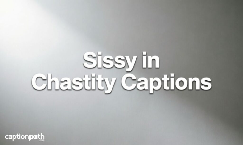 Sissy in Chastity Captions
