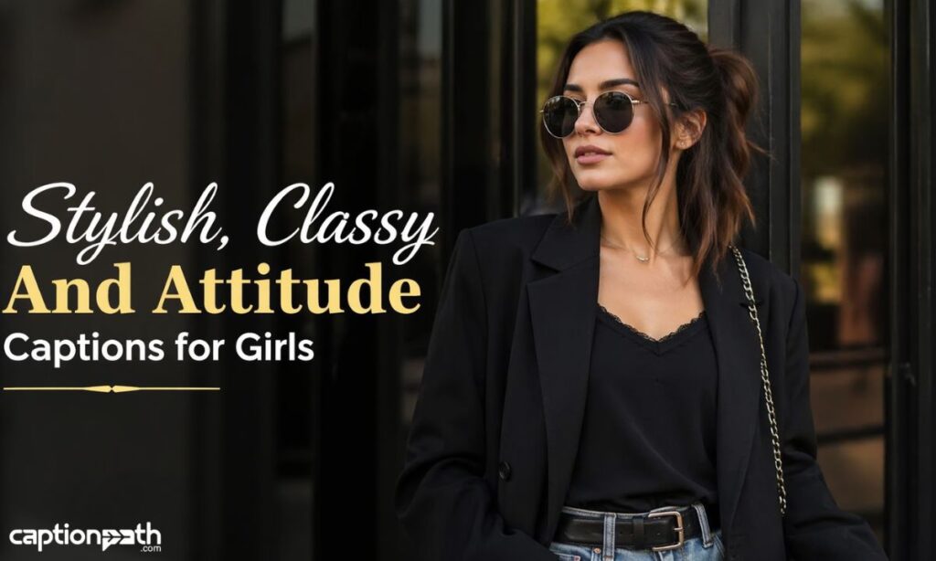 Stylish, Classy And Attitude Captions for Girls