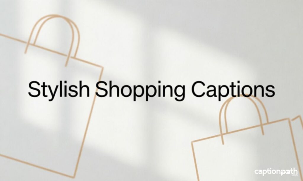 Stylish Shopping Captions