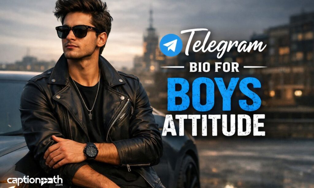 Telegram Bio For Boys Attitude