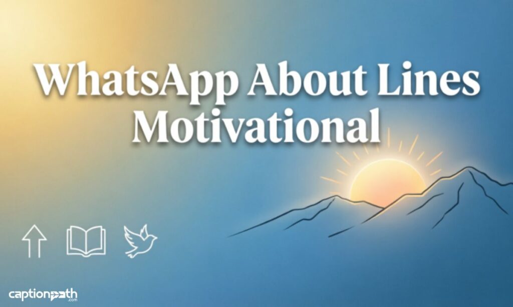 WhatsApp About Lines Motivational