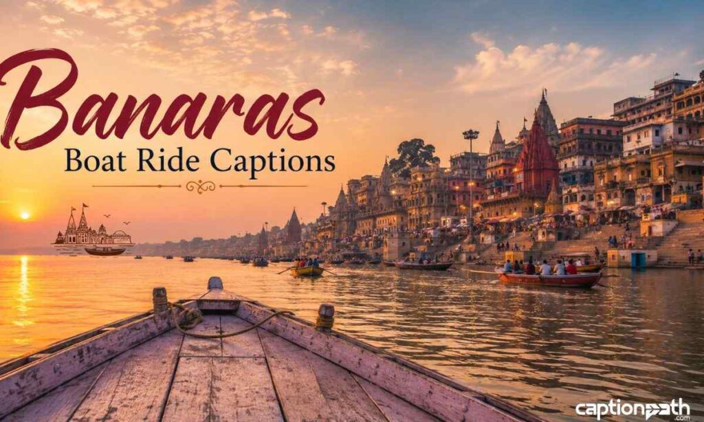 Banaras Boat Ride Captions