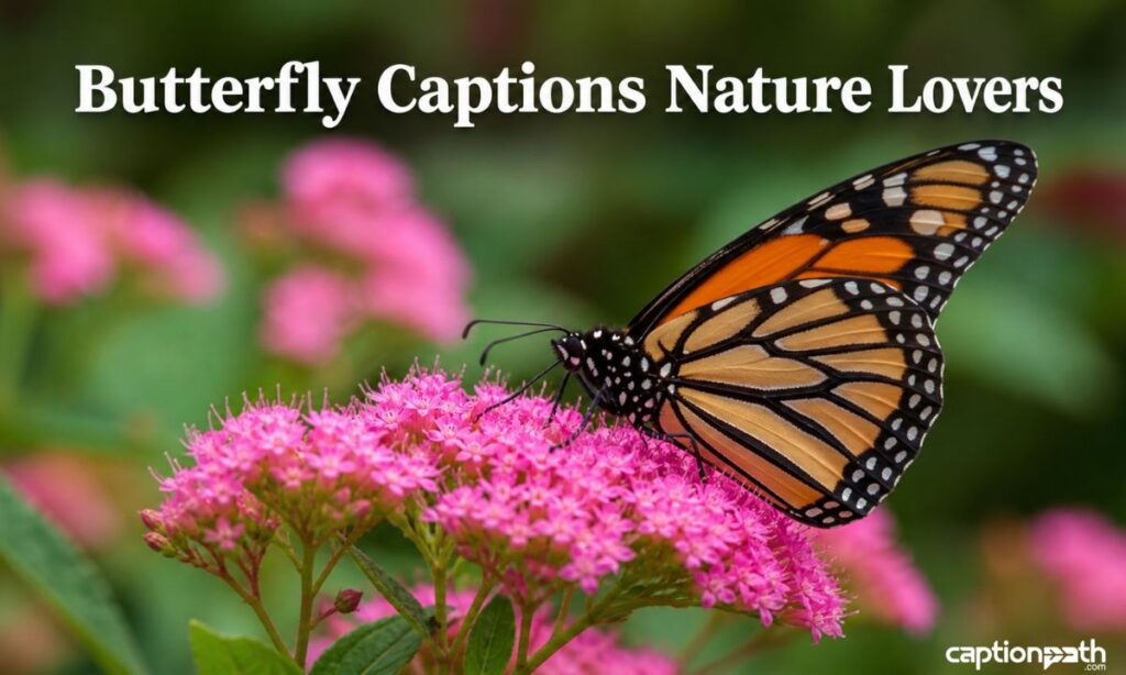Butterfly Captions Nature Lovers