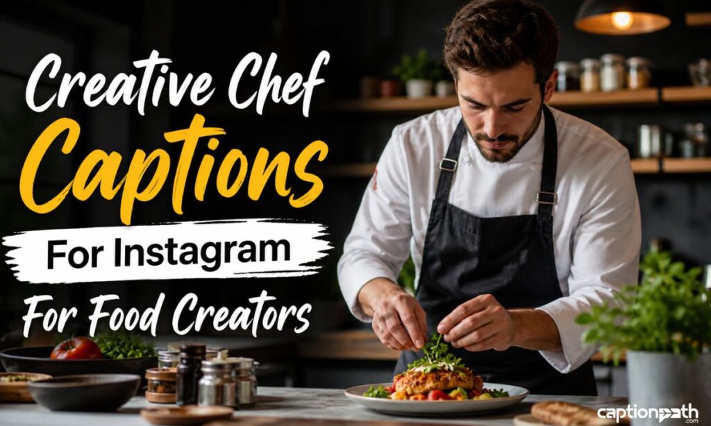 Creative Chef Captions For Instagram For Food Creators