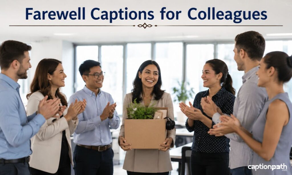 Farewell Captions for Colleagues
