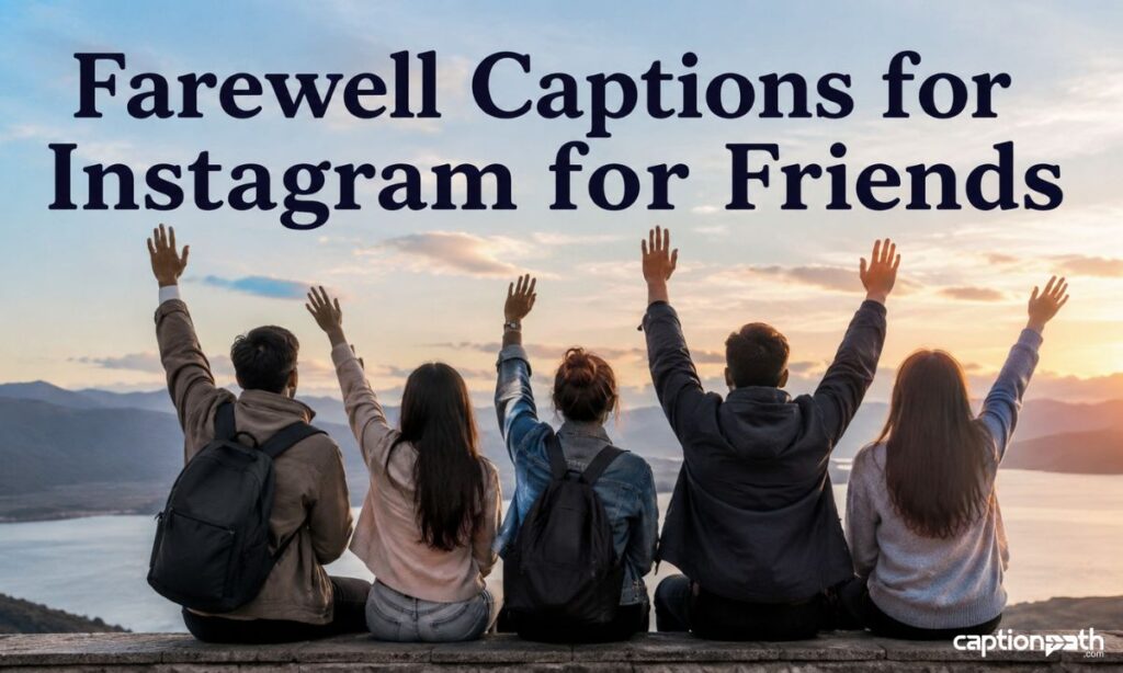 Farewell Captions for Instagram for Friends