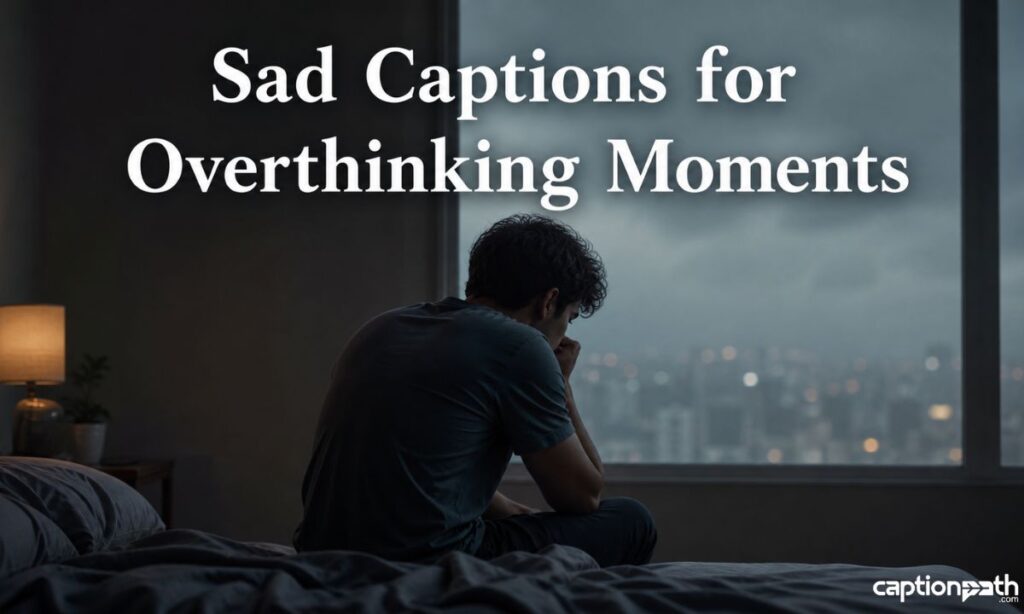 Sad Captions for Overthinking Moments