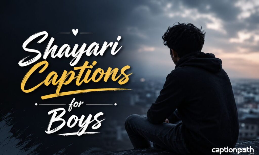 Shayari Captions for Boys