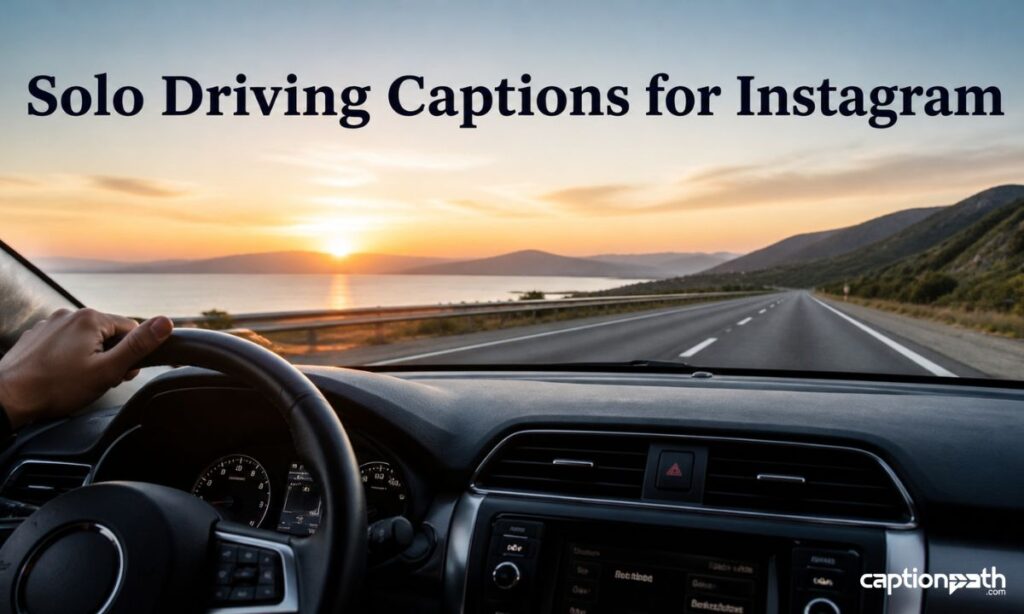 Solo Driving Captions for Instagram