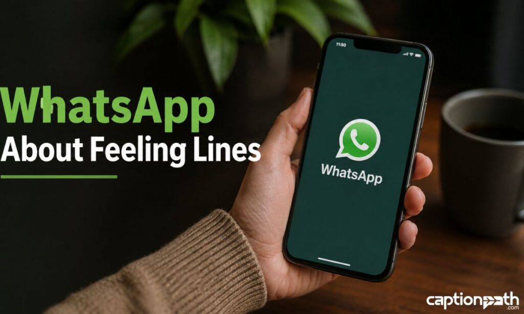 WhatsApp About Feeling Lines