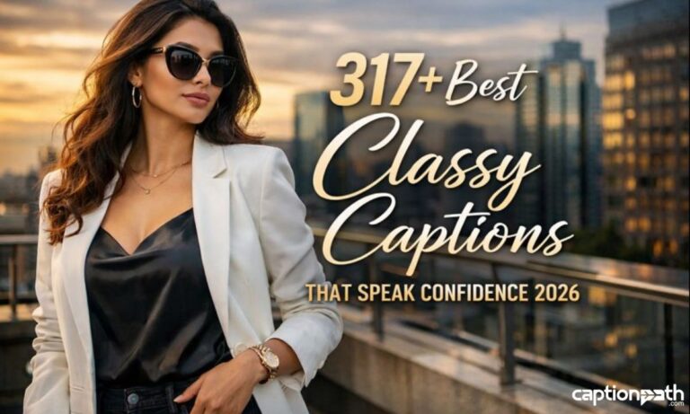 Best Classy Captions That Speak Confidence 2026