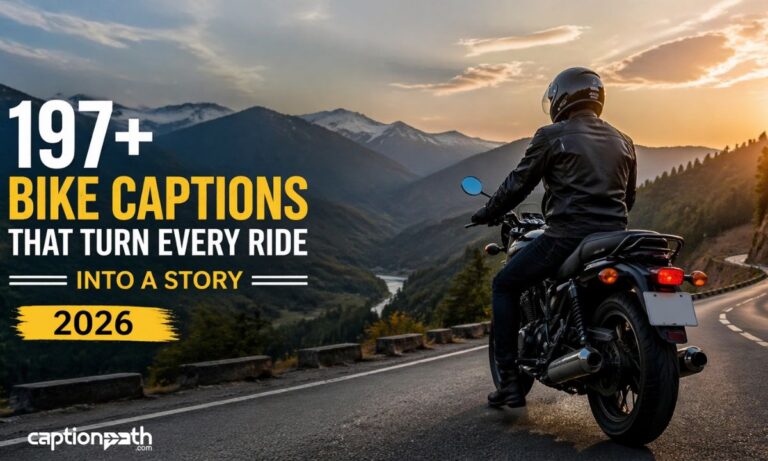 Bike Captions That Turn Every Ride into a Story 2026