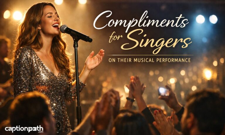 Compliments for Singers on Their Musical Performance