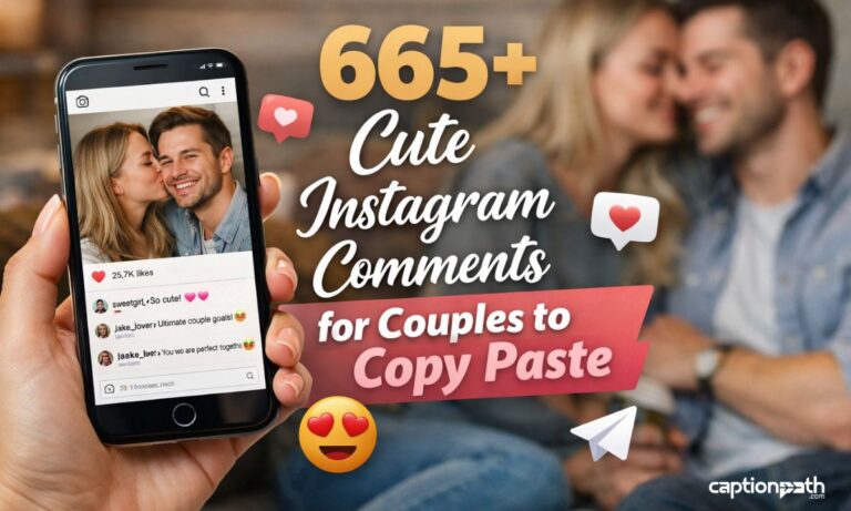 Cute Instagram Comments for Couples to Copy Paste