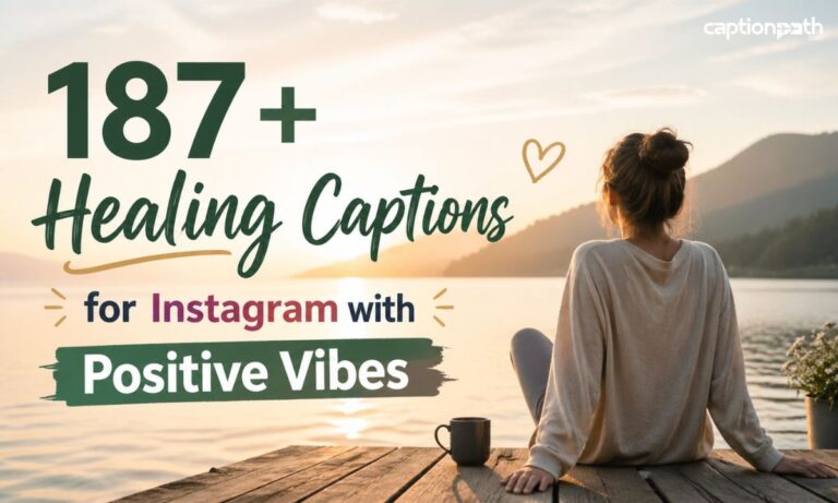 Healing Captions for Instagram with Positive Vibes