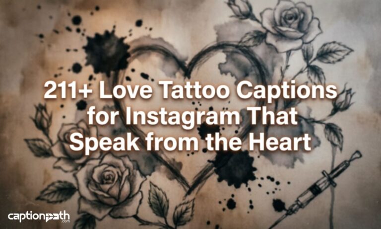 Love Tattoo Captions for Instagram That Speak from the Heart