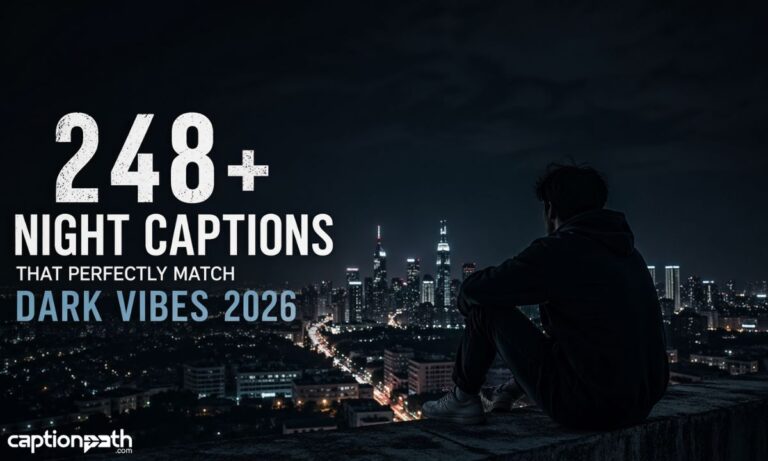 Night Captions That Perfectly Match Dark Vibes 2026
