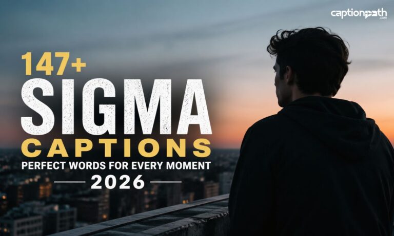 Sigma Captions Perfect Words for Every Moment 2026