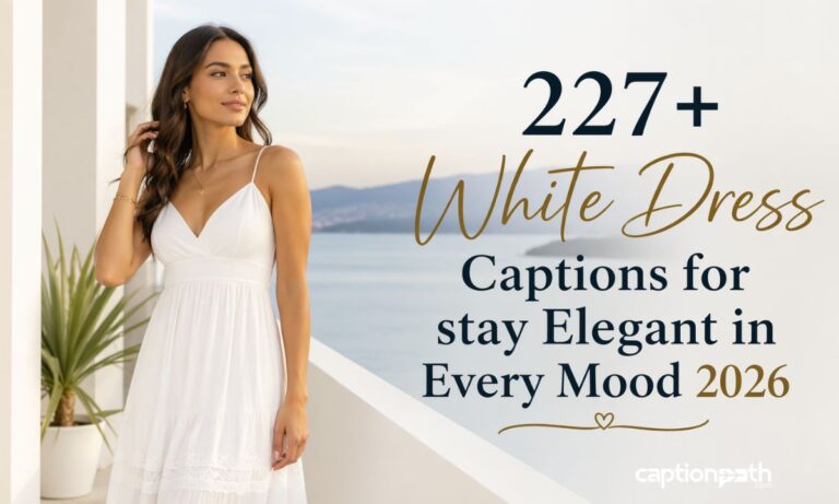 White Dress Captions for stay Elegant in Every Mood 2026