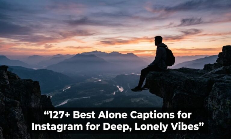 Best Alone Captions for Instagram for Deep, Lonely Vibes