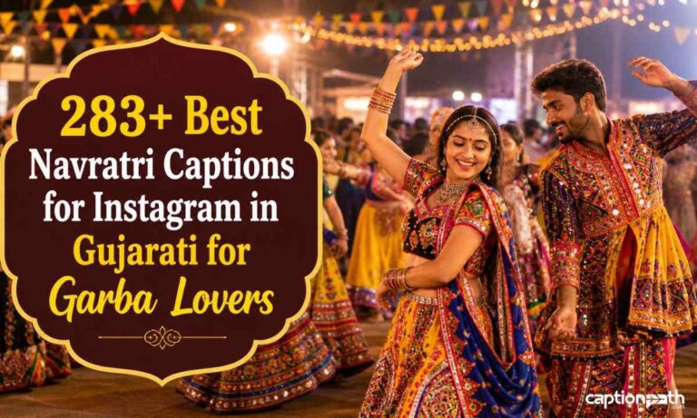 Best Navratri Captions for Instagram in Gujarati for Garba Lovers