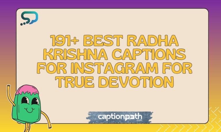 Best Radha Krishna Captions For Instagram for True Devotion