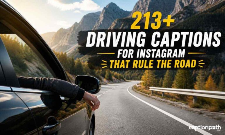 Driving Captions for Instagram That Rule the Road