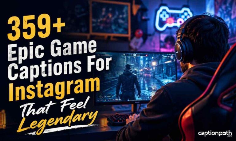 Epic Game Captions For Instagram That Feel Legendary