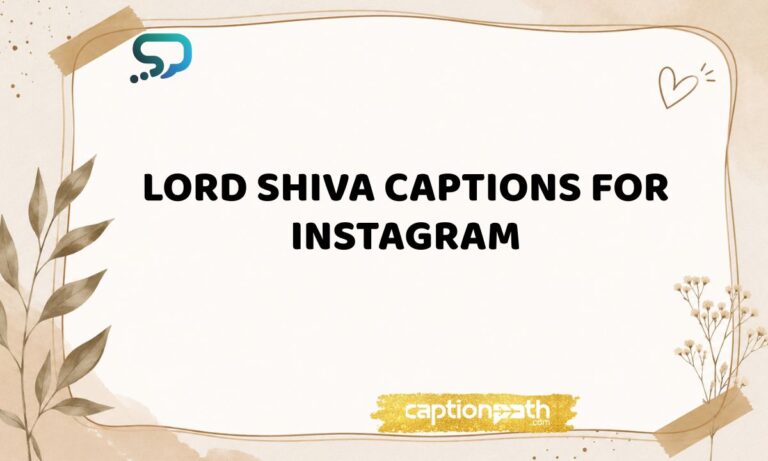 Lord Shiva Captions for Instagram