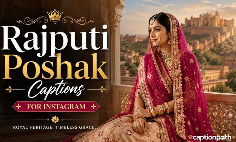 Rajputi Poshak Captions for Instagram (2026)