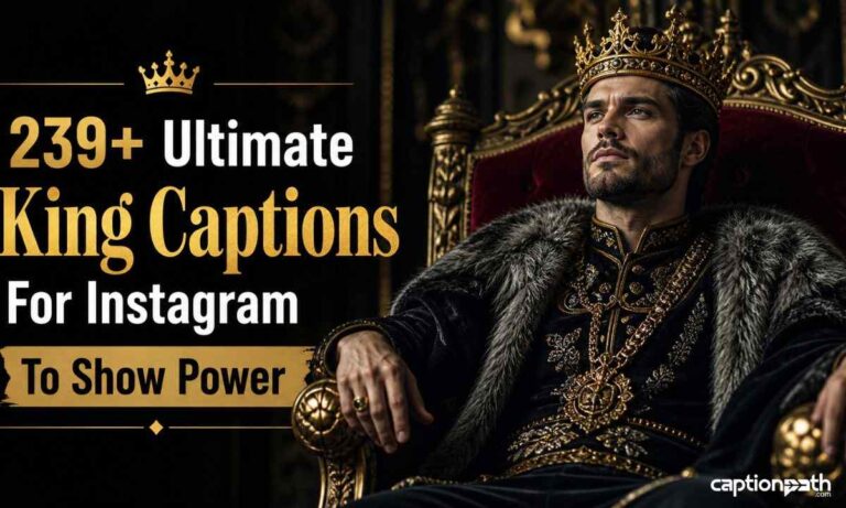 Ultimate King Captions For Instagram To Show Power